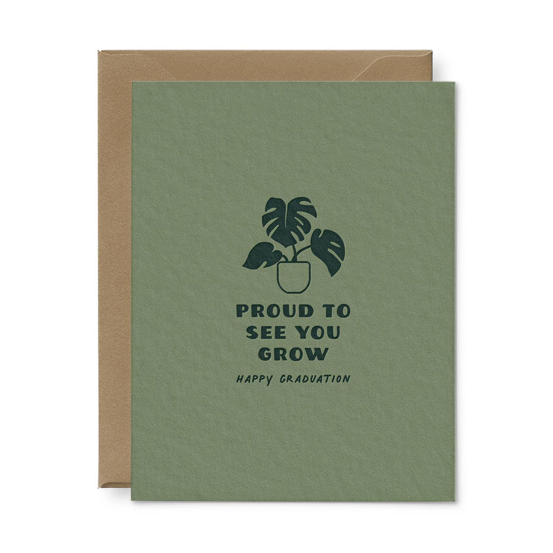 Ruff House Print Shop - See You Grow Graduation Greeting Card