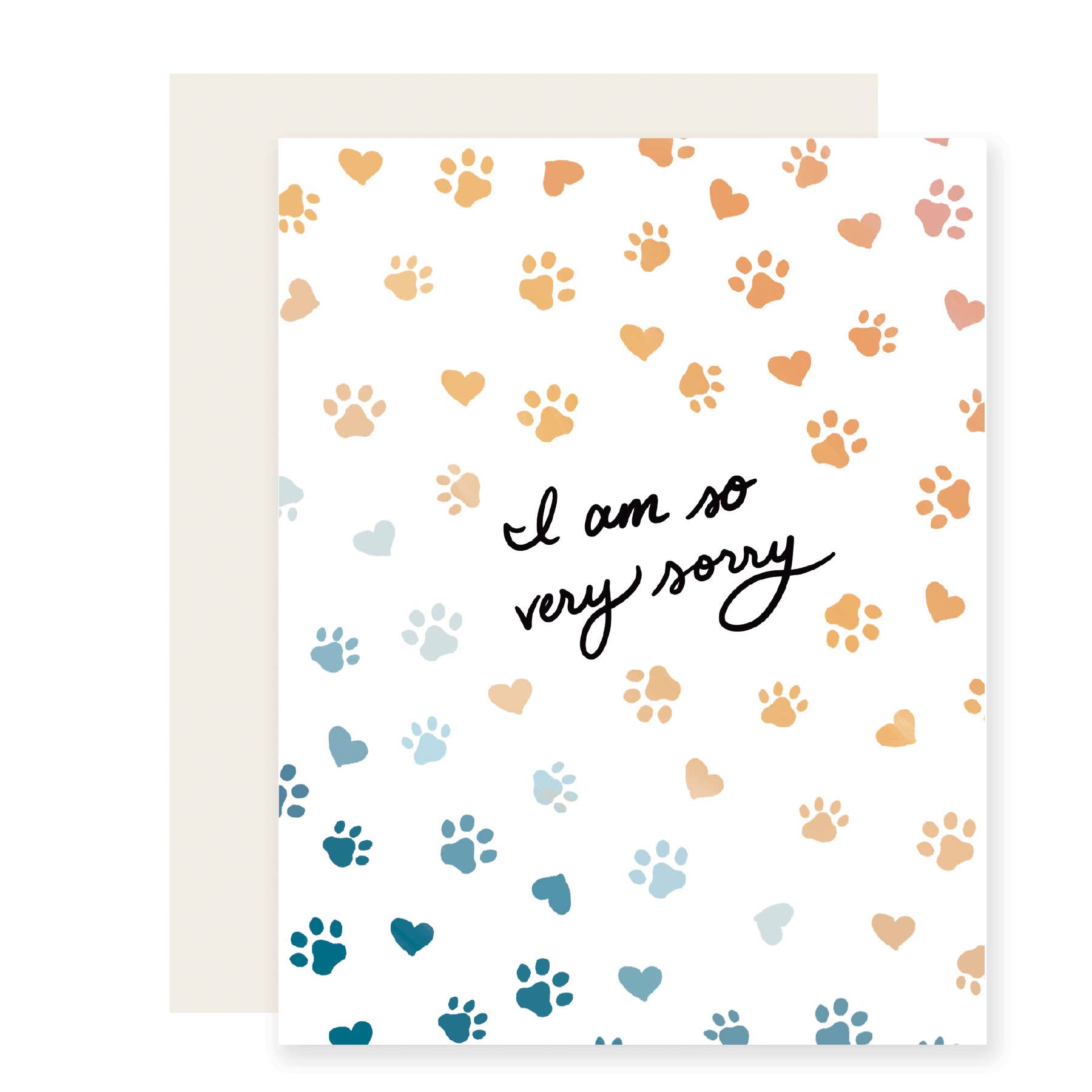Slightly Stationery - Paw Rainbow | Pet Loss Sympathy Card – Bel Fiore Co.