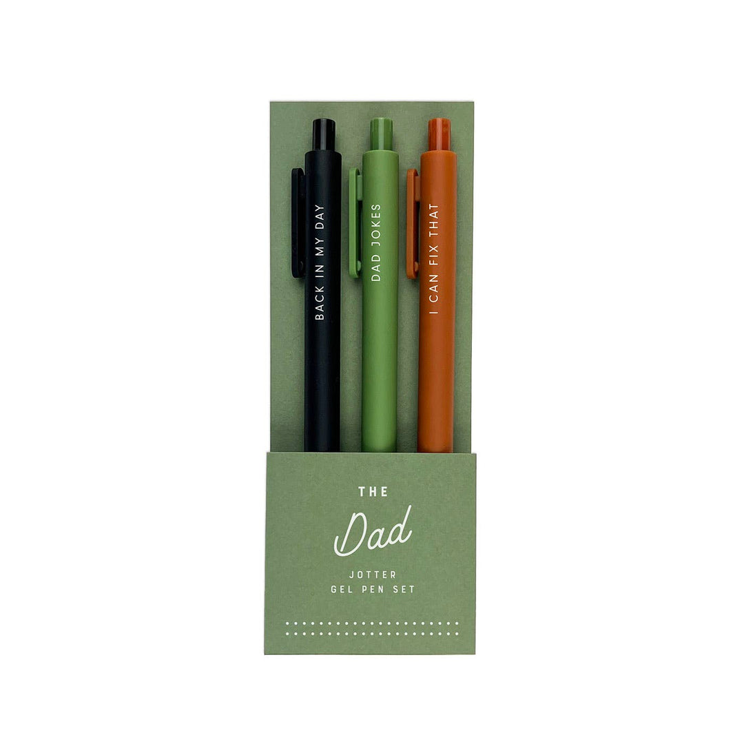 Ruff House Print Shop - Dad Jotter Gel Pen: Set of 3