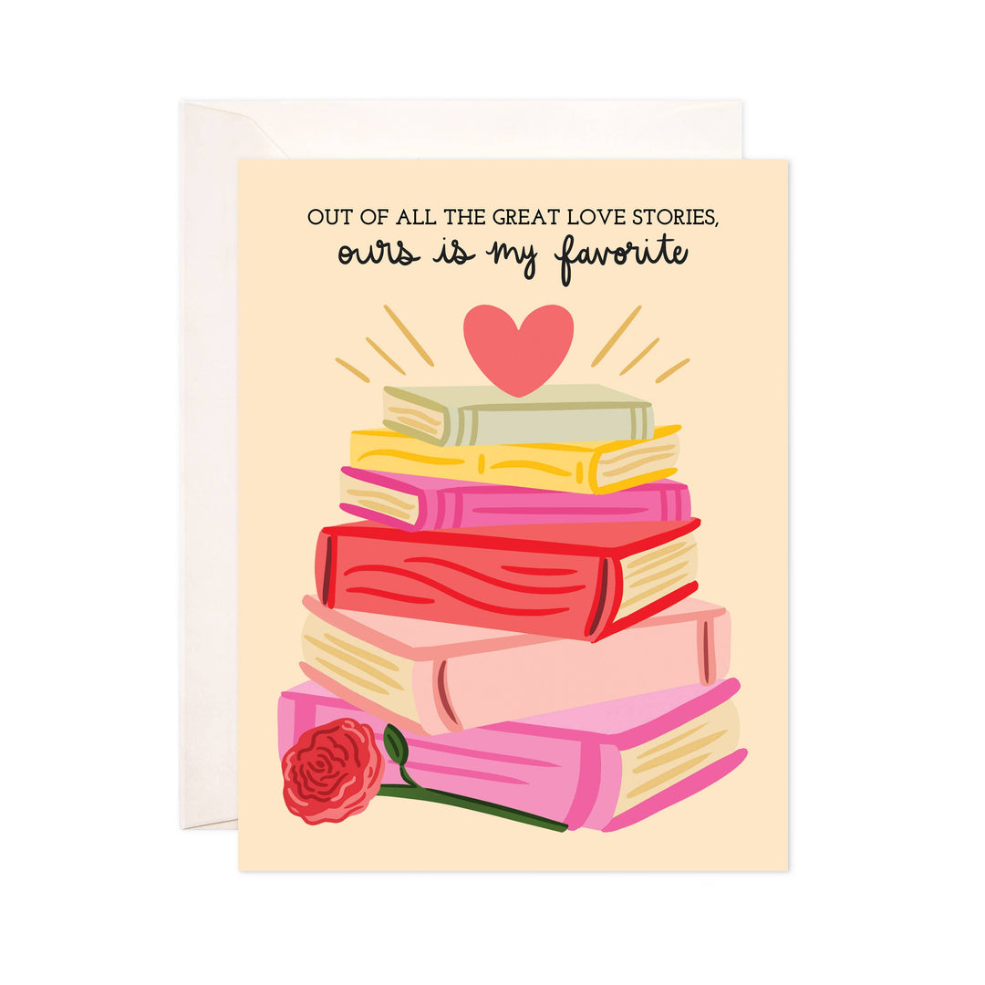 Bloomwolf Studio - Great Love Stories Greeting Card - Love Card, Lee's Summit, MO, Bel Fiore Co. Flower Bar + Boutique