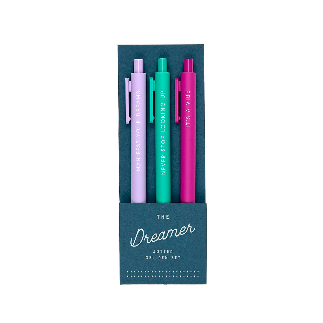 Ruff House Print Shop - The Dreamer Jotter Gel Pen: Set of 3