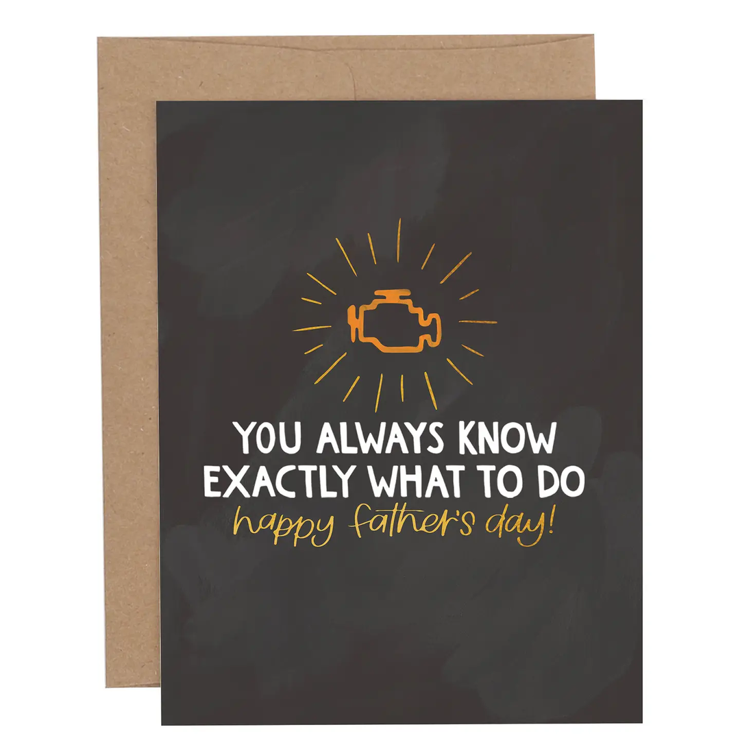 1canoe2 | One Canoe Two Paper Co. - Engine Light Father's Day Greeting Card, Lee's Summit, MO, Bel Fiore Co. Flower Bar + Boutique