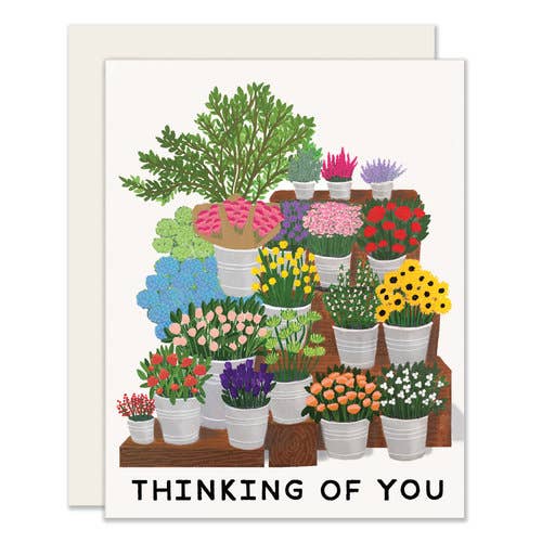 Slightly Stationery - Flower Market | Floral Thinking of You Card
