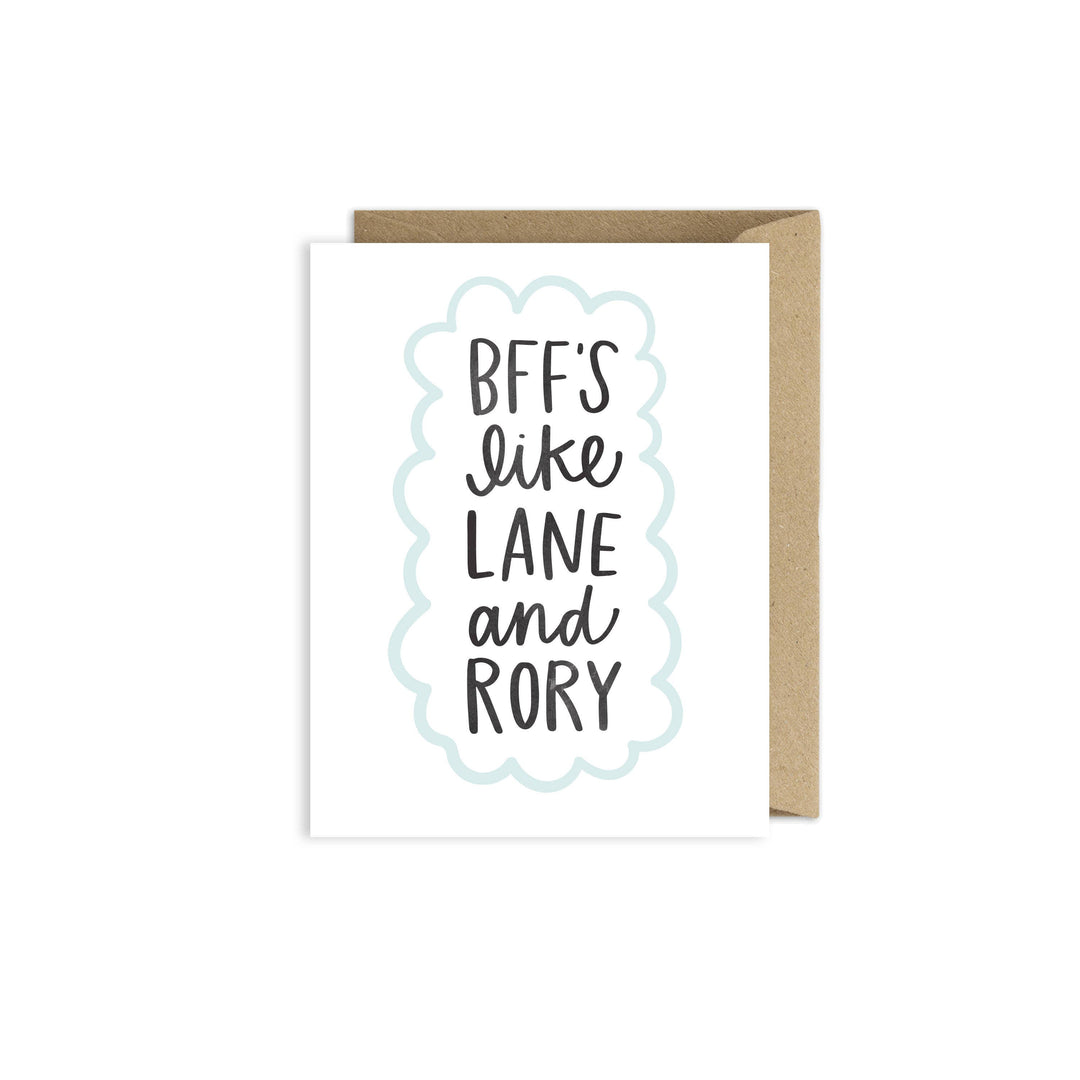 Pippi Post - Best Friends Like Lane and Rory Friendship Greeting Card, Kansas City Gift Shop, Lee's Summit, MO, Bel Fiore Co. Flower Bar + Boutique