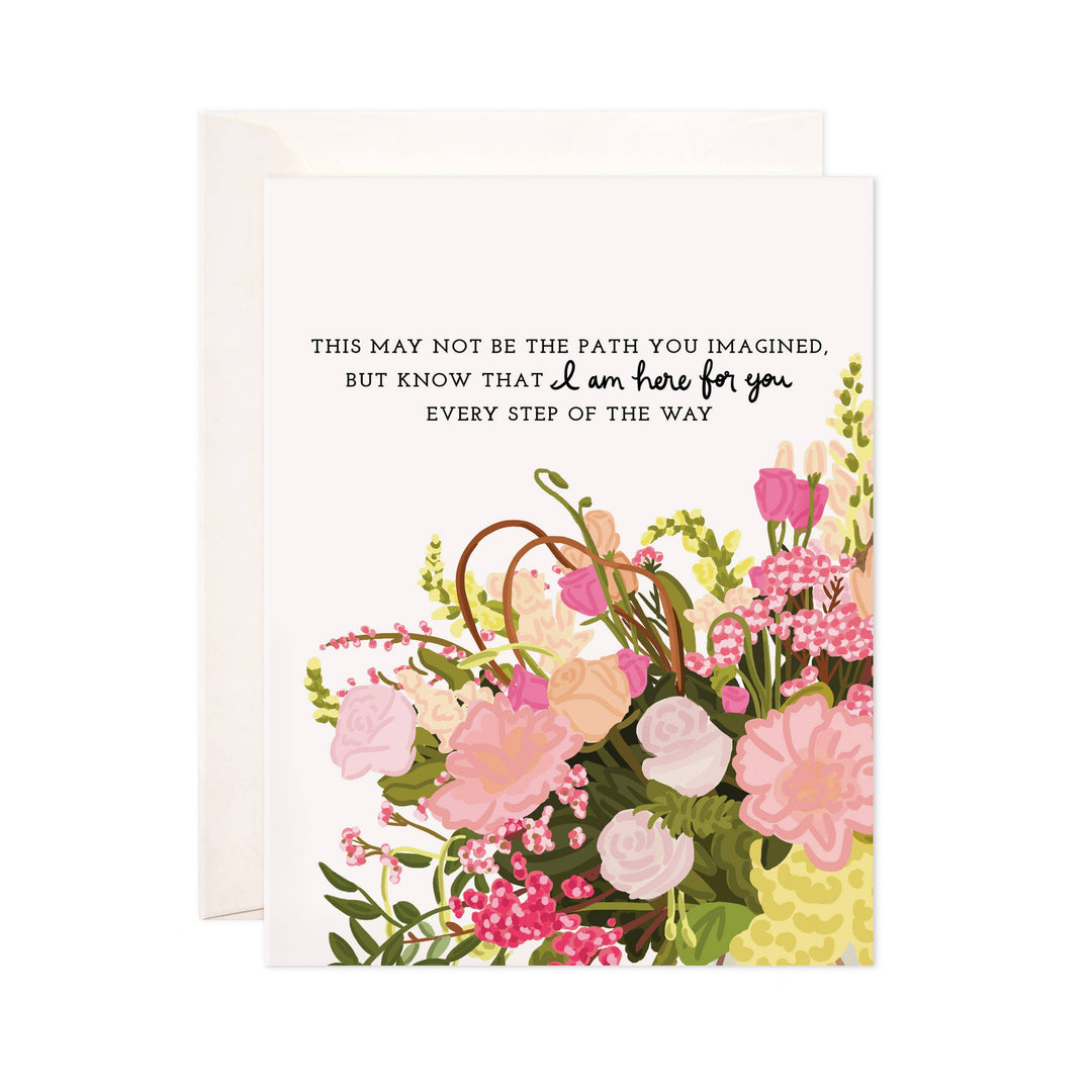 Bloomwolf Studio - Every Step Greeting Card - Encouragement & Sympathy Card