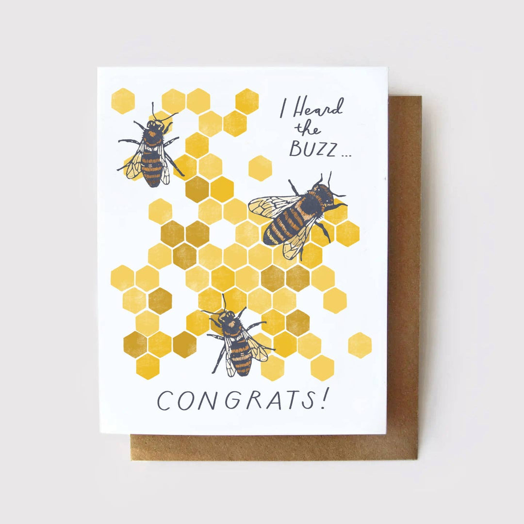 Heard the Buzz Congrats Greeting Card