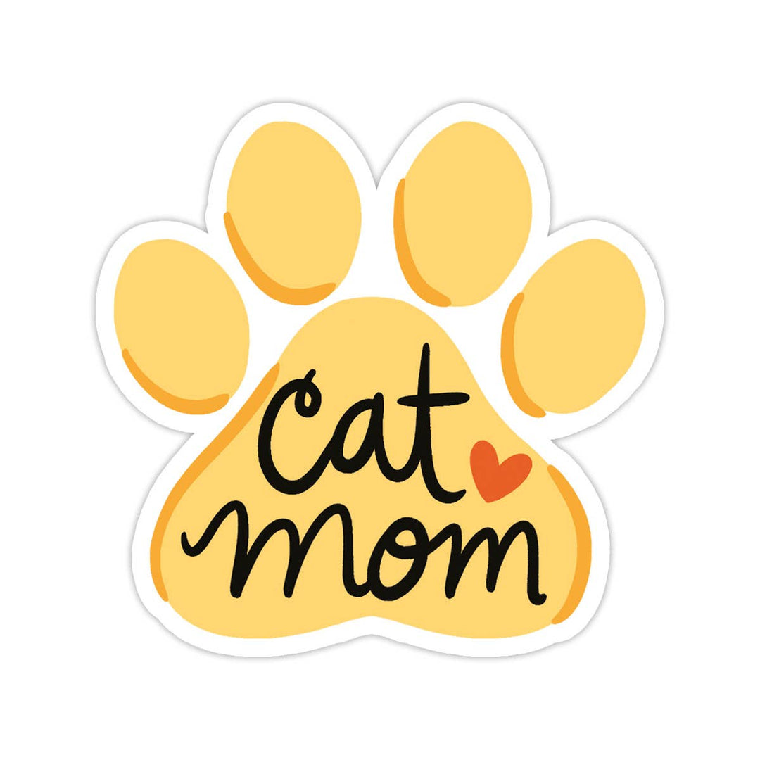 Bloomwolf Studio - Cat Mom Vinyl Sticker - Stocking Stuffer