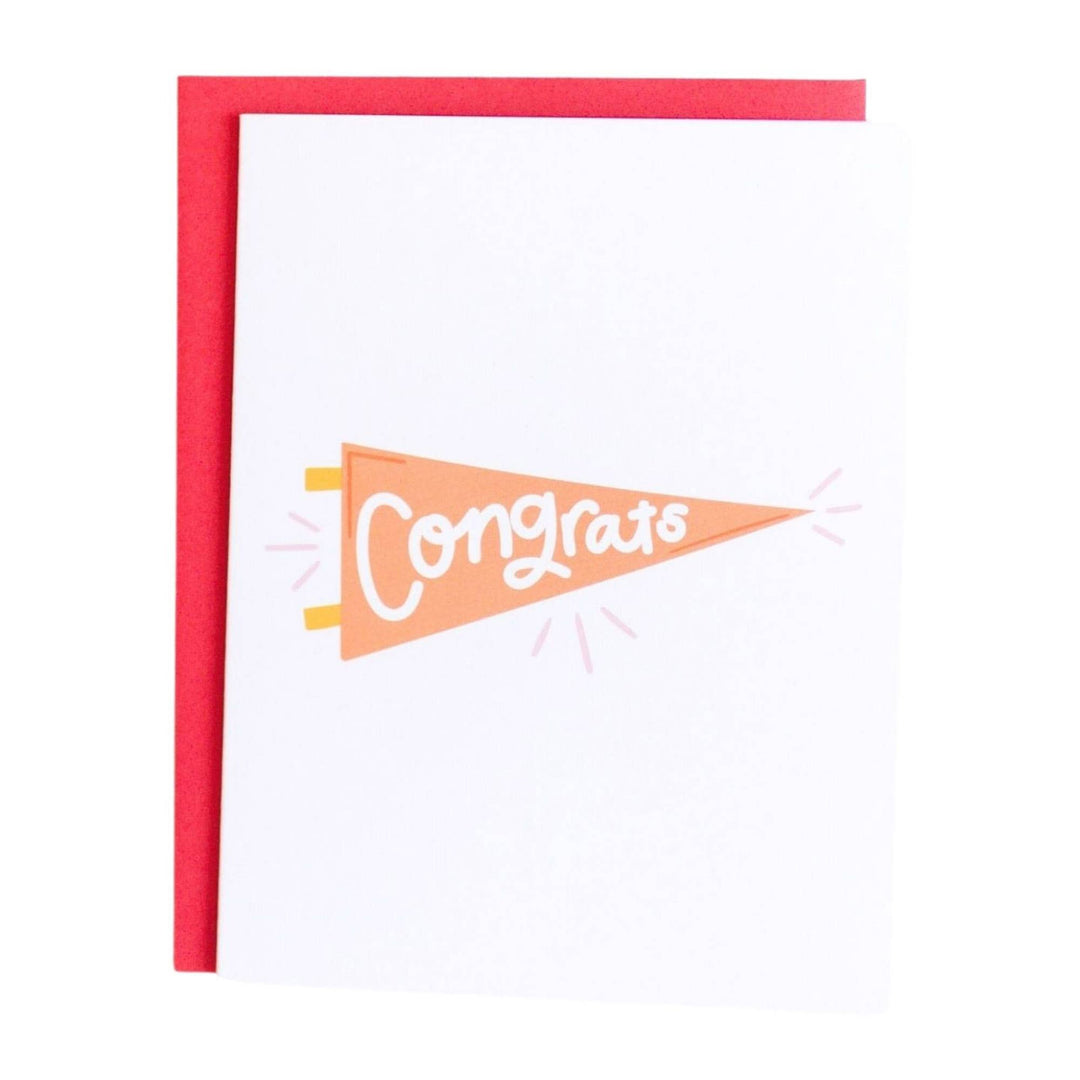 Pennant Congrats Card