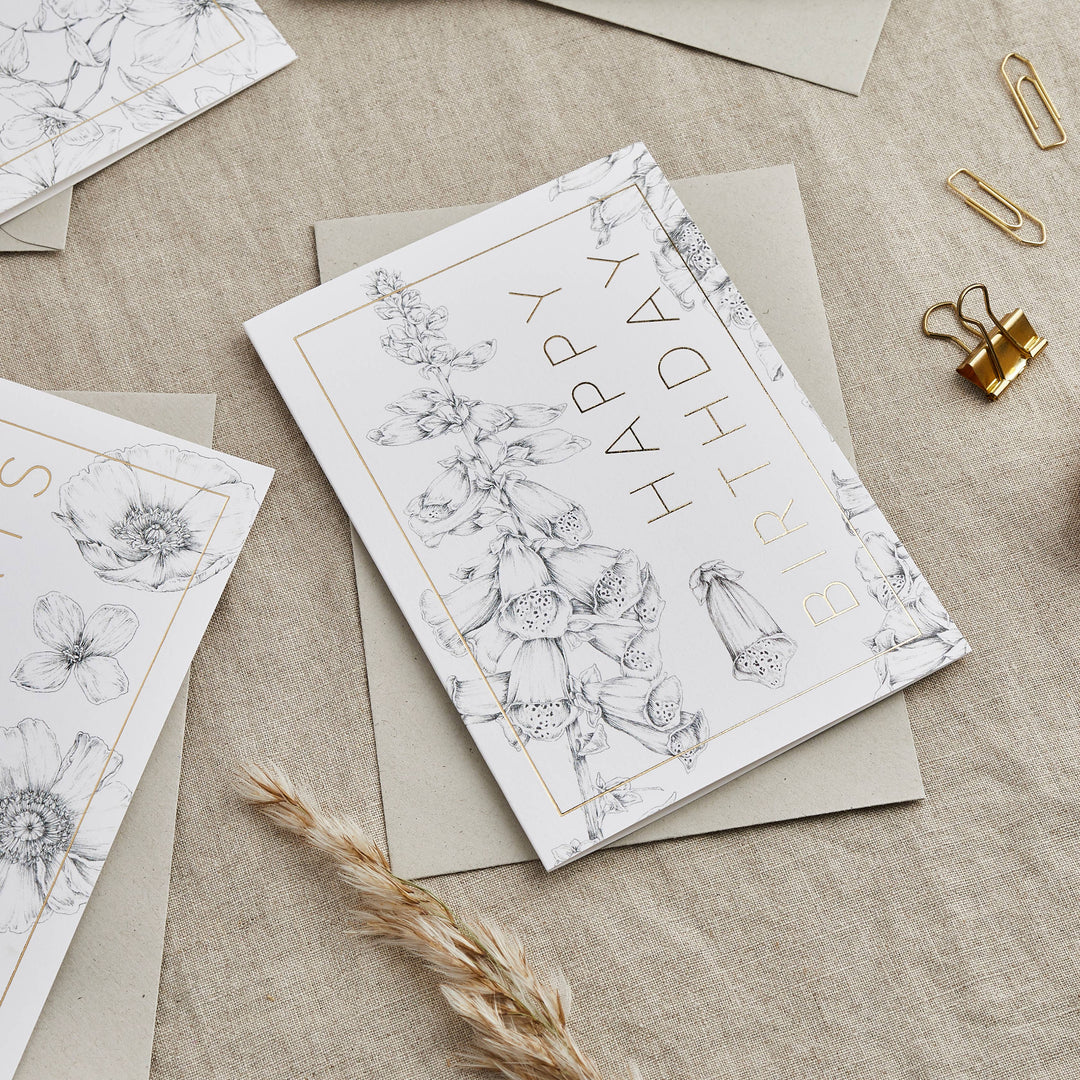 Natural Luxe - Happy Birthday Greeting Card