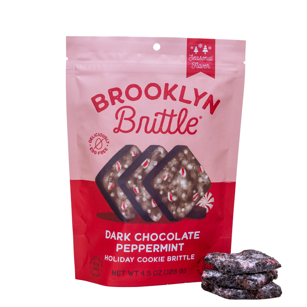 Brooklyn Brittle - Italian Cookie Brittle – Dark Chocolate Peppermint Pouch Bag