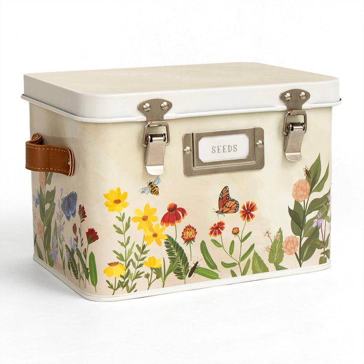 1canoe2 | One Canoe Two Paper Co. - Wildflower Botanicals Tin Seed Storage Box