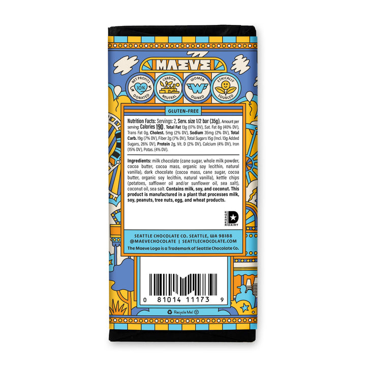 Seattle Chocolate Presents MAEVE - New! Summer - Kettle Chips Truffle Bar