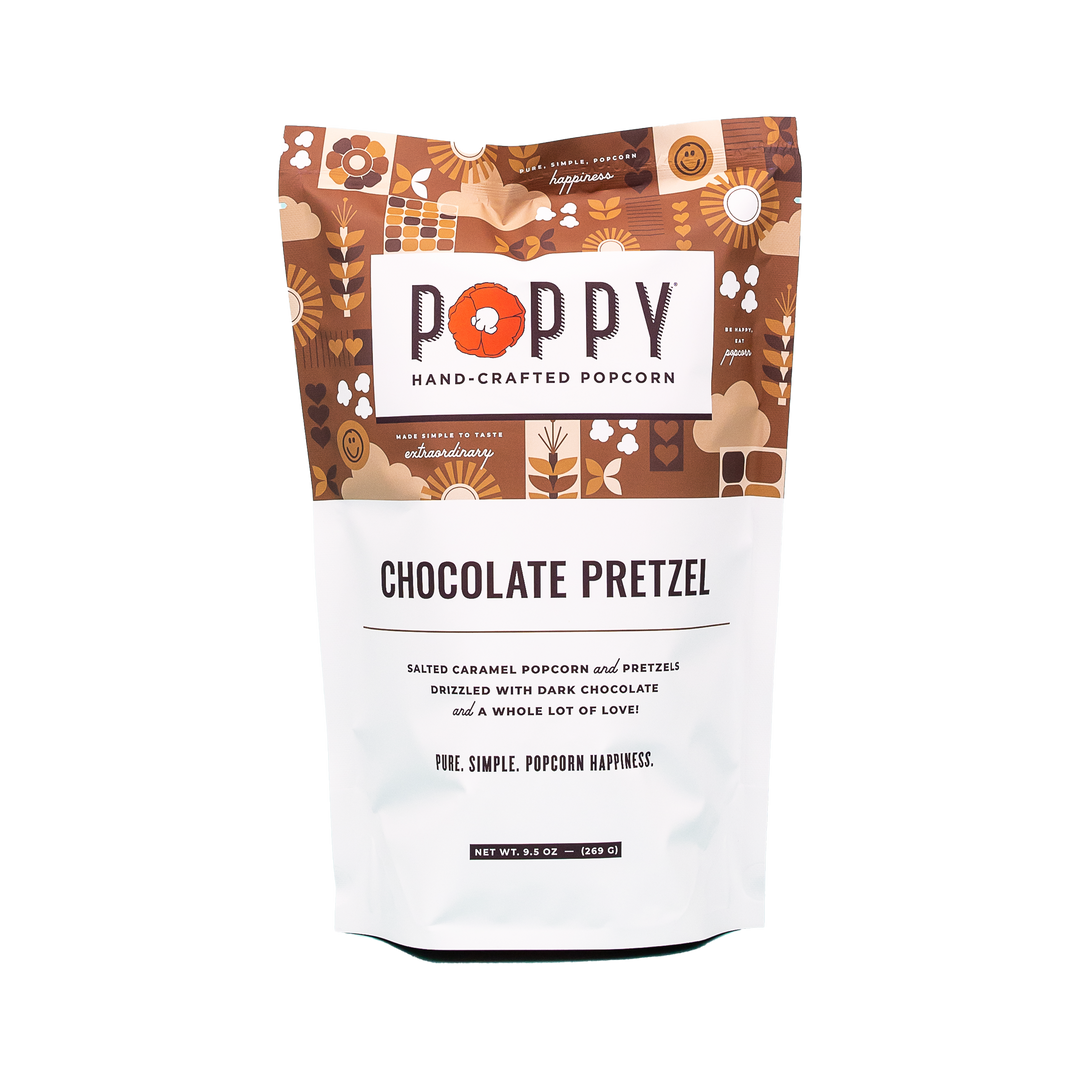 Poppy Hand-Crafted Popcorn - Chocolate Pretzel Popcorn, Lee's Summit, MO, Bel Fiore Co. Flower Bar + Boutique
