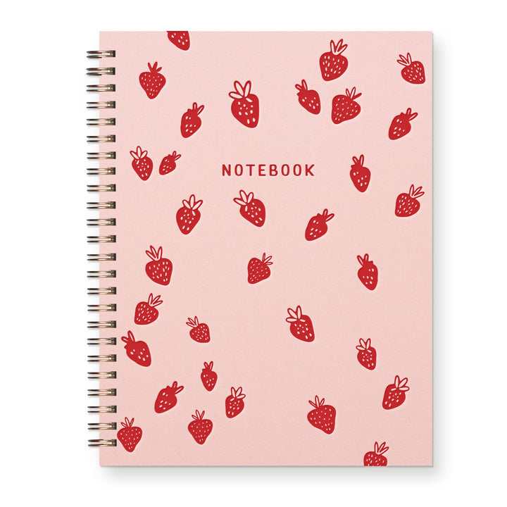 Ruff House Print Shop - Strawberry Pattern Journal : Lined Notebook