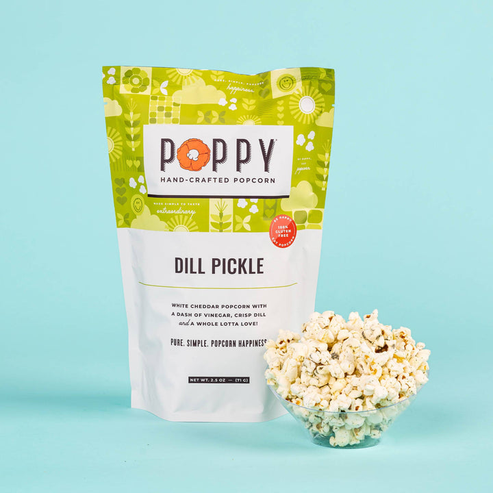 Poppy Hand-Crafted Popcorn - Dill Pickle Popcorn, Lee's Summit, MO, Bel Fiore Co. Flower Bar + Boutique

