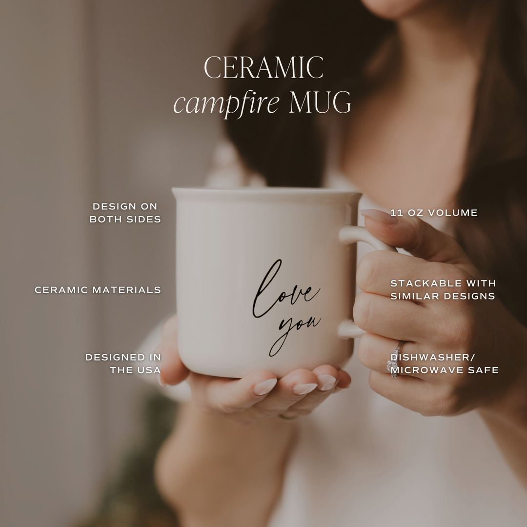 Sweet Water Decor - *NEW* Love You 11oz Campfire Coffee Mug, Lee's Summit, MO, Bel Fiore Co. Flower Bar + Boutique

