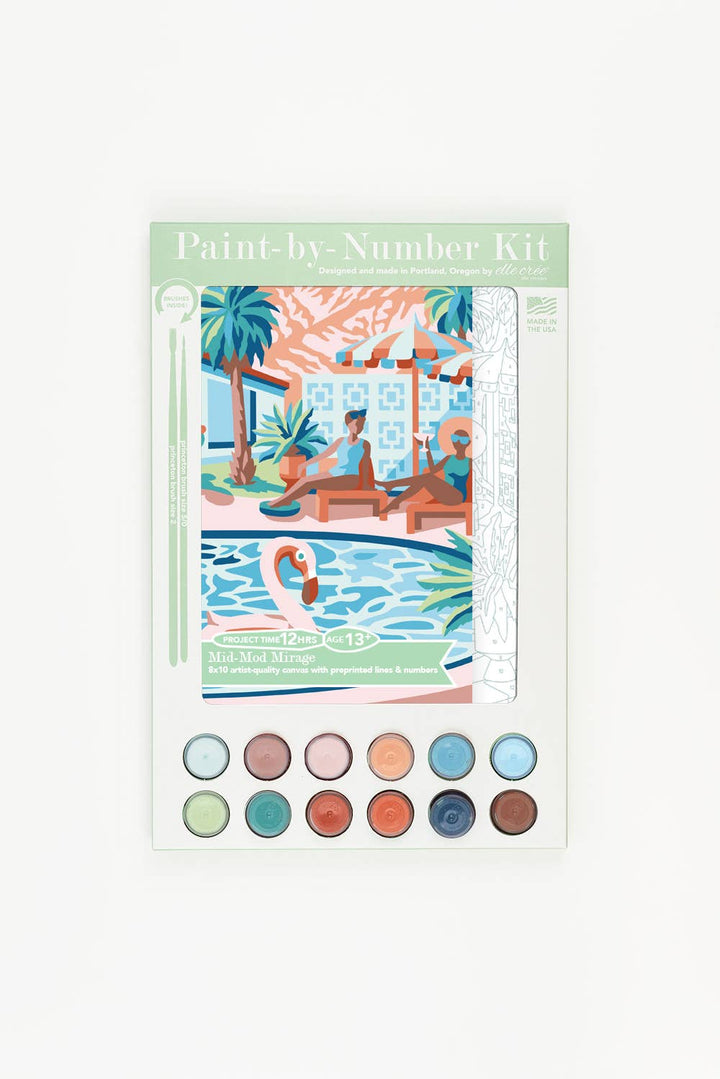 Elle Crée (She Creates) - Mid-Mod Mirage Paint-by-Number Kit