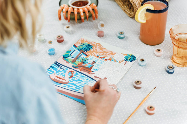 Elle Crée (She Creates) - Mid-Mod Mirage Paint-by-Number Kit