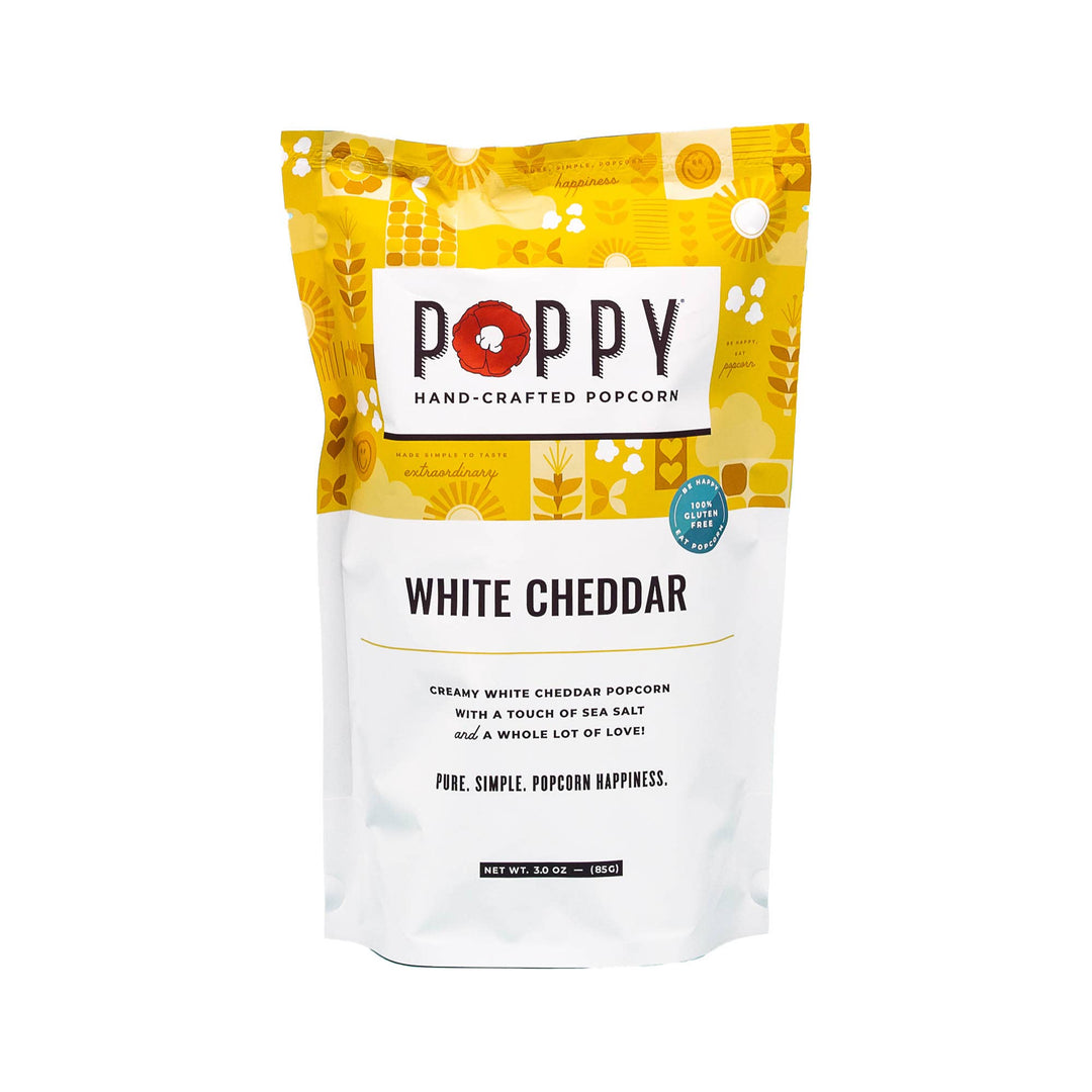 Poppy Hand-Crafted Popcorn - White Cheddar Popcorn, Lee's Summit, MO, Bel Fiore Co. Flower Bar + Boutique

