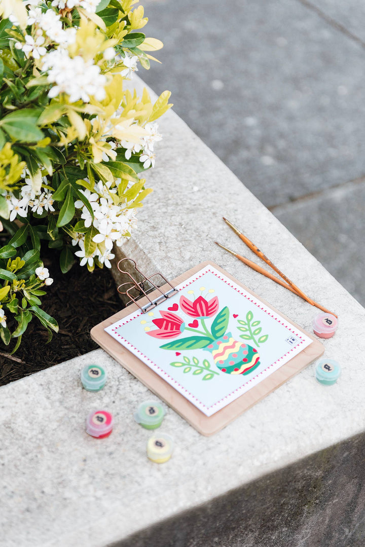 Elle Crée (She Creates) - Breit Buds Mary Engelbreit MINI Paint-by-Number Kit