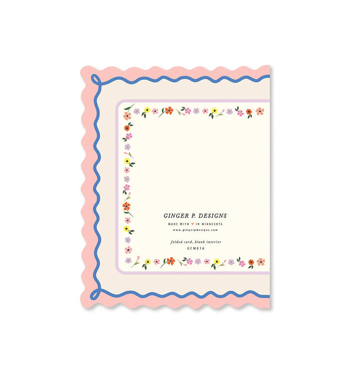 Ginger P. Designs - Mother's Day Scallop Greeting Card