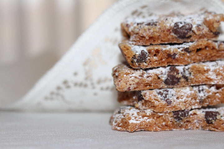 Brooklyn Brittle - Italian Cookie Brittle – Pecan Chocolate Chip | Pouch Bag