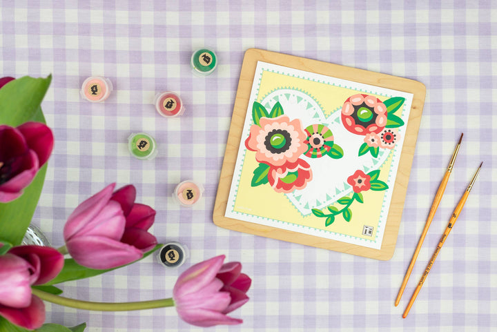 Elle Crée (She Creates) - From ME to You Mary Engelbreit MINI Paint-by-Number Kit