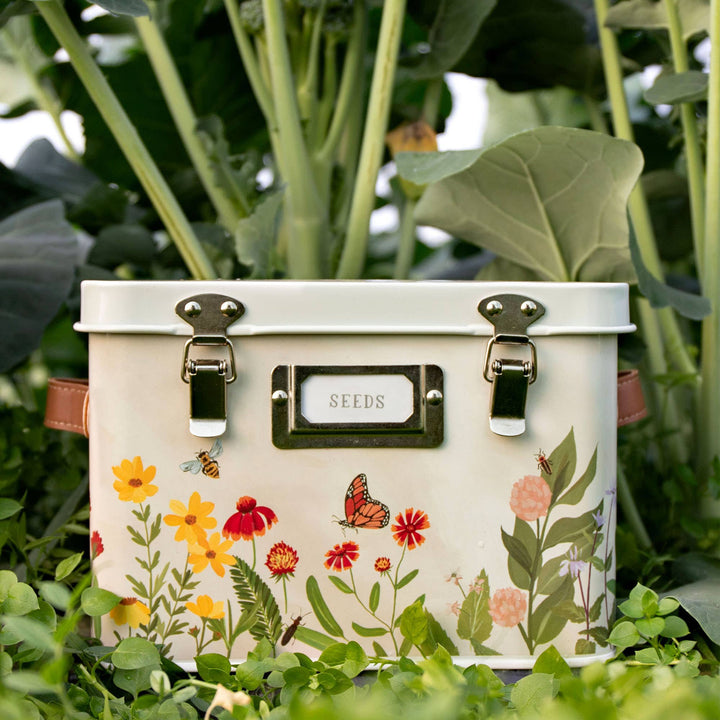 1canoe2 | One Canoe Two Paper Co. - Wildflower Botanicals Tin Seed Storage Box