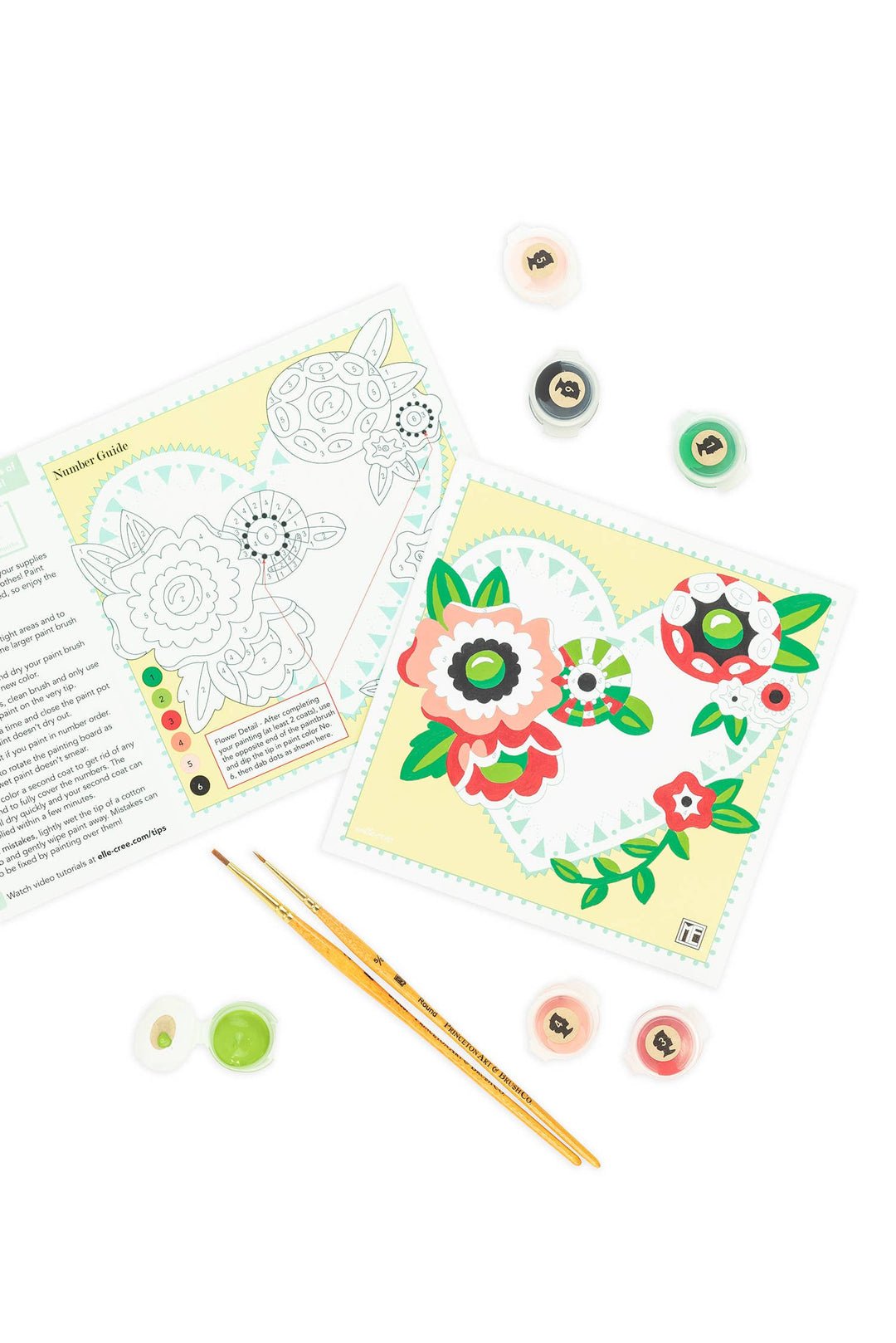 Elle Crée (She Creates) - From ME to You Mary Engelbreit MINI Paint-by-Number Kit