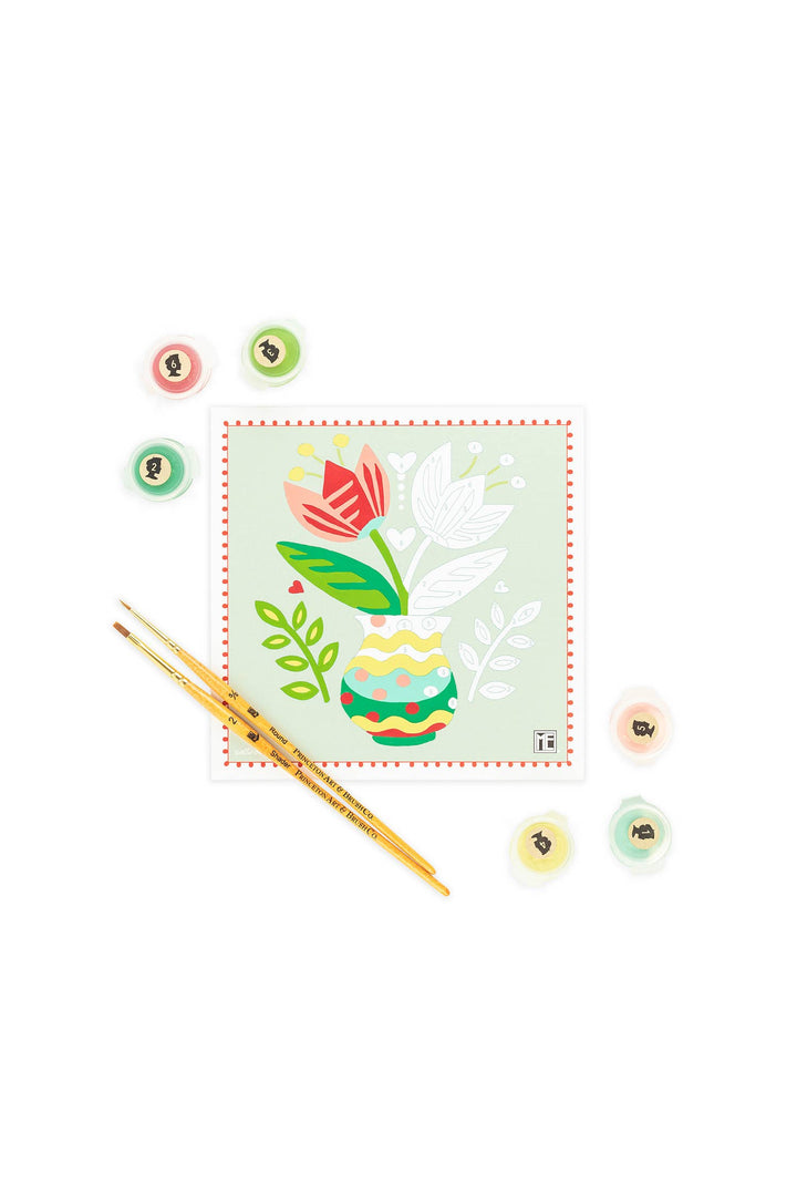 Elle Crée (She Creates) - Breit Buds Mary Engelbreit MINI Paint-by-Number Kit