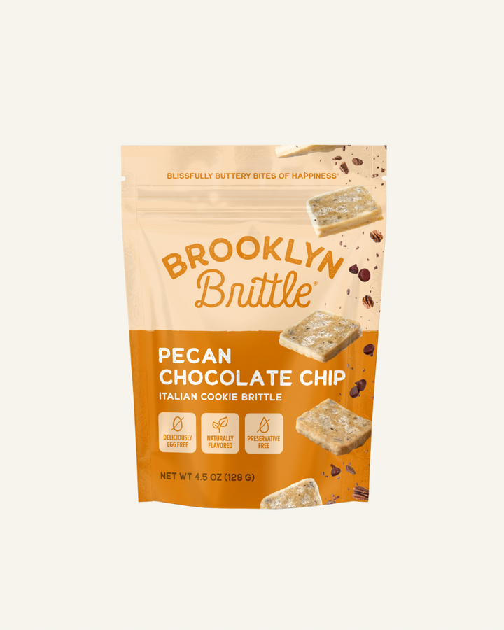 Brooklyn Brittle - Italian Cookie Brittle – Pecan Chocolate Chip | Pouch Bag