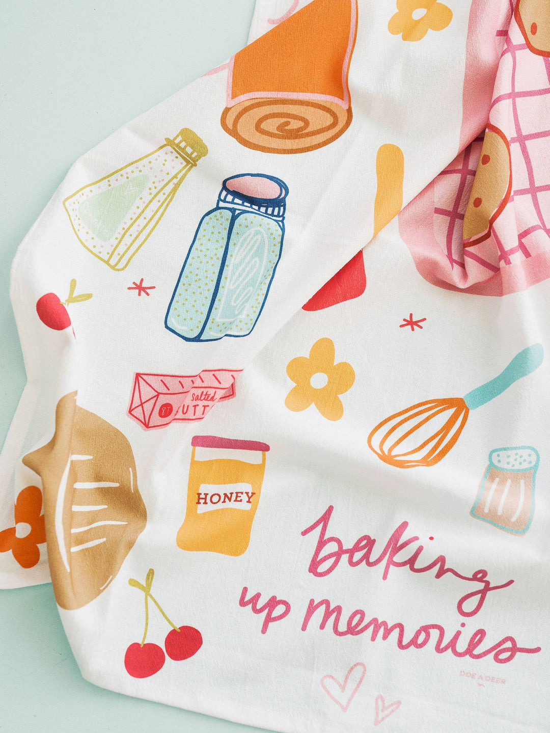 Doe A Deer - Baking Up Everyday Memories Kitchen Tea Towel || Everyday