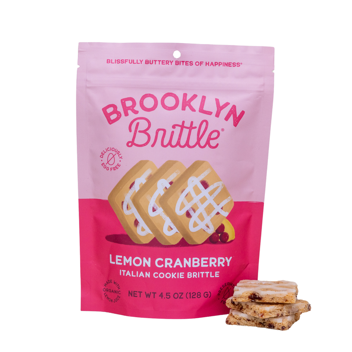 Brooklyn Brittle - Italian Cookie Brittle – Lemon Cranberry | Pouch Bag