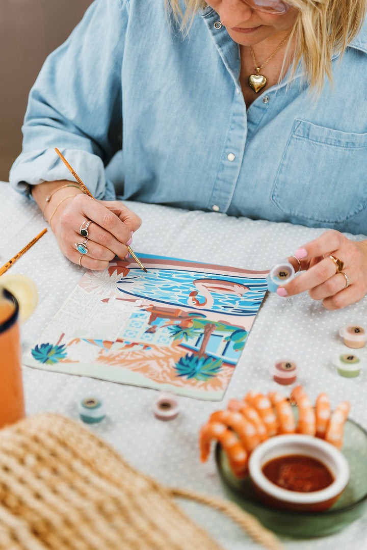 Elle Crée (She Creates) - Mid-Mod Mirage Paint-by-Number Kit