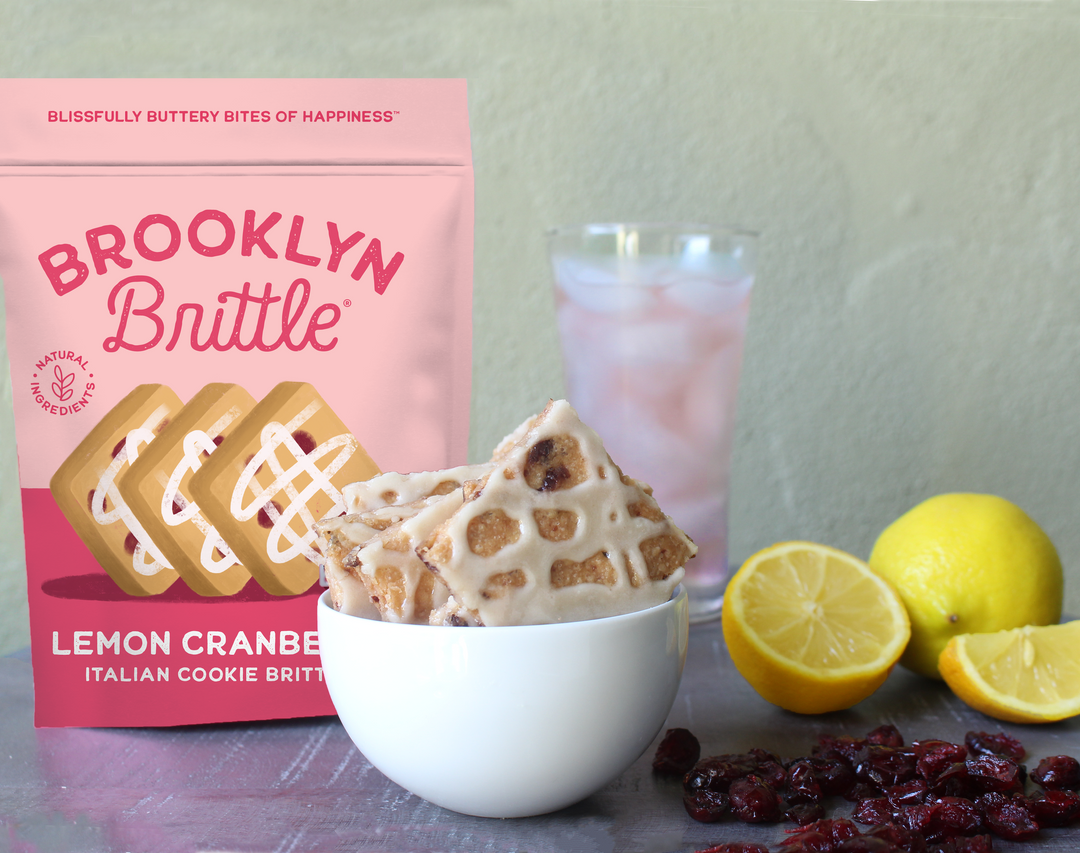 Brooklyn Brittle - Italian Cookie Brittle – Lemon Cranberry | Pouch Bag