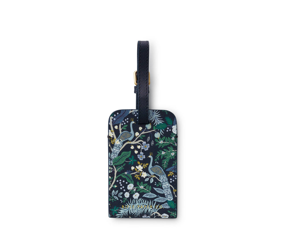 Rifle Paper Co. - Peacock Luggage Tag, Lee's Summit, MO, Bel Fiore Co. Flower Bar + Boutique