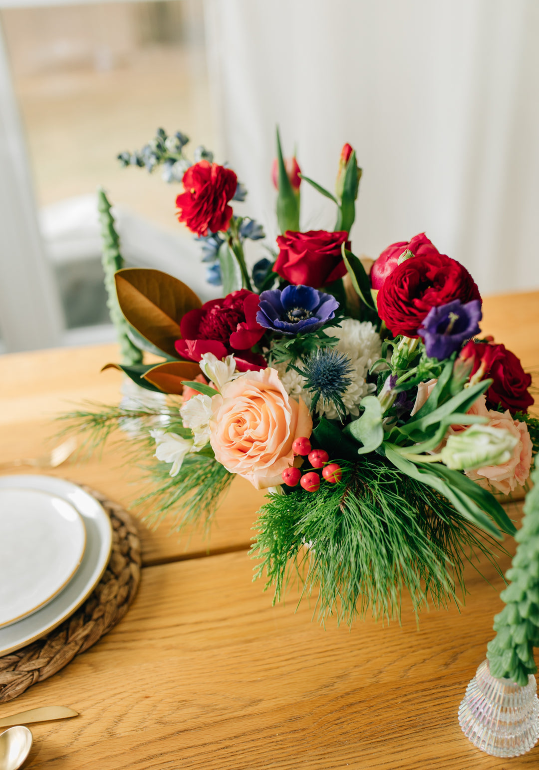 Elegant Christmas Floral Arrangement Lee's Summit Florist