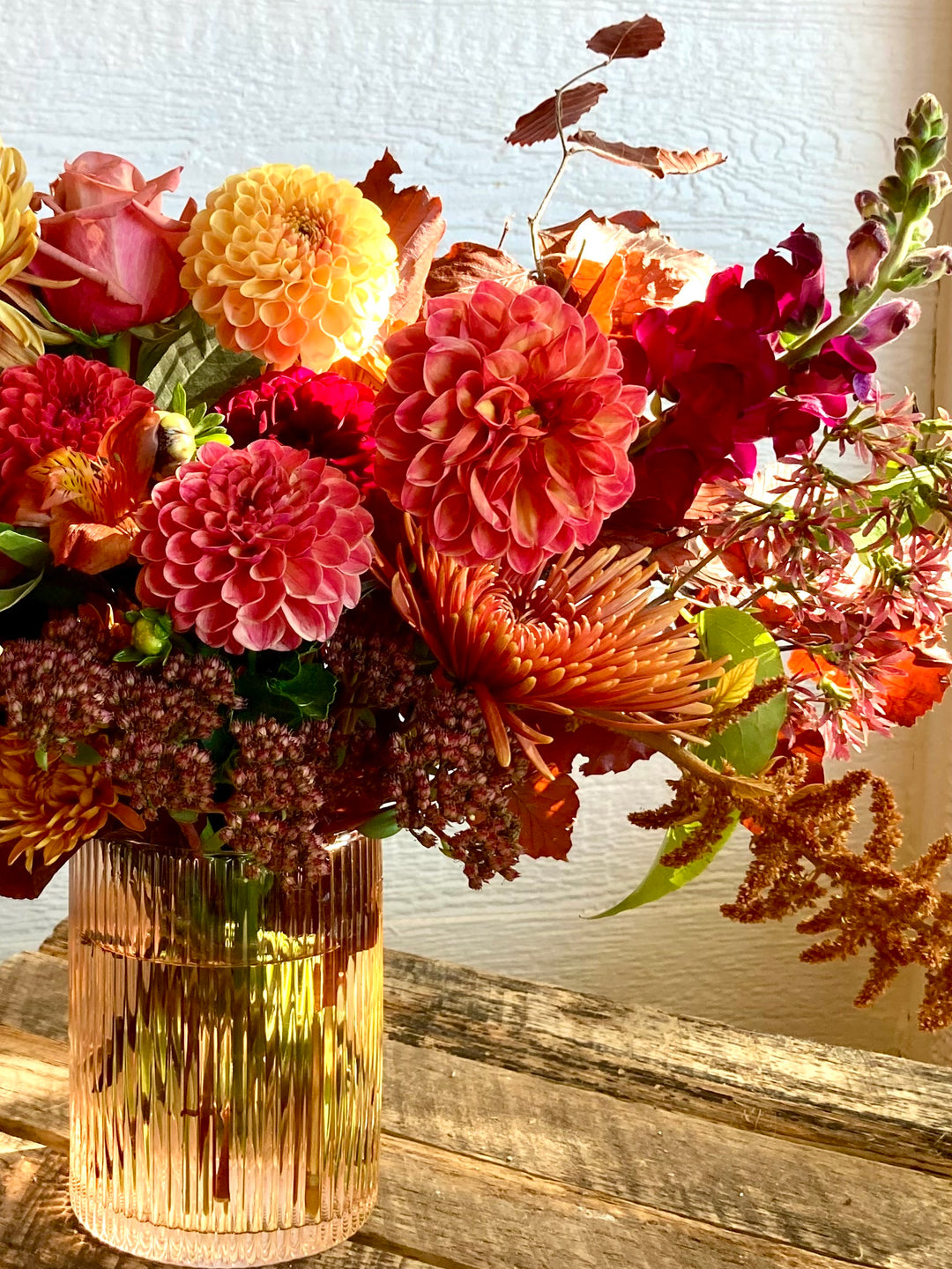 Fall Grand Kansas City Floral Arrangement with Dahlias