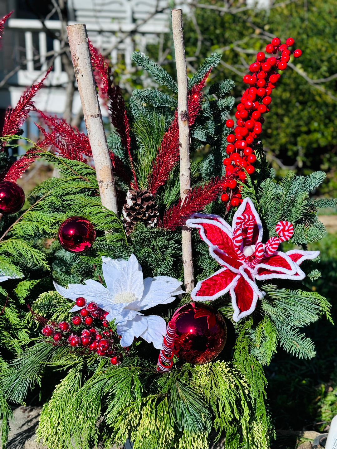 Kansas City Holiday Evergreen Planter Christmas