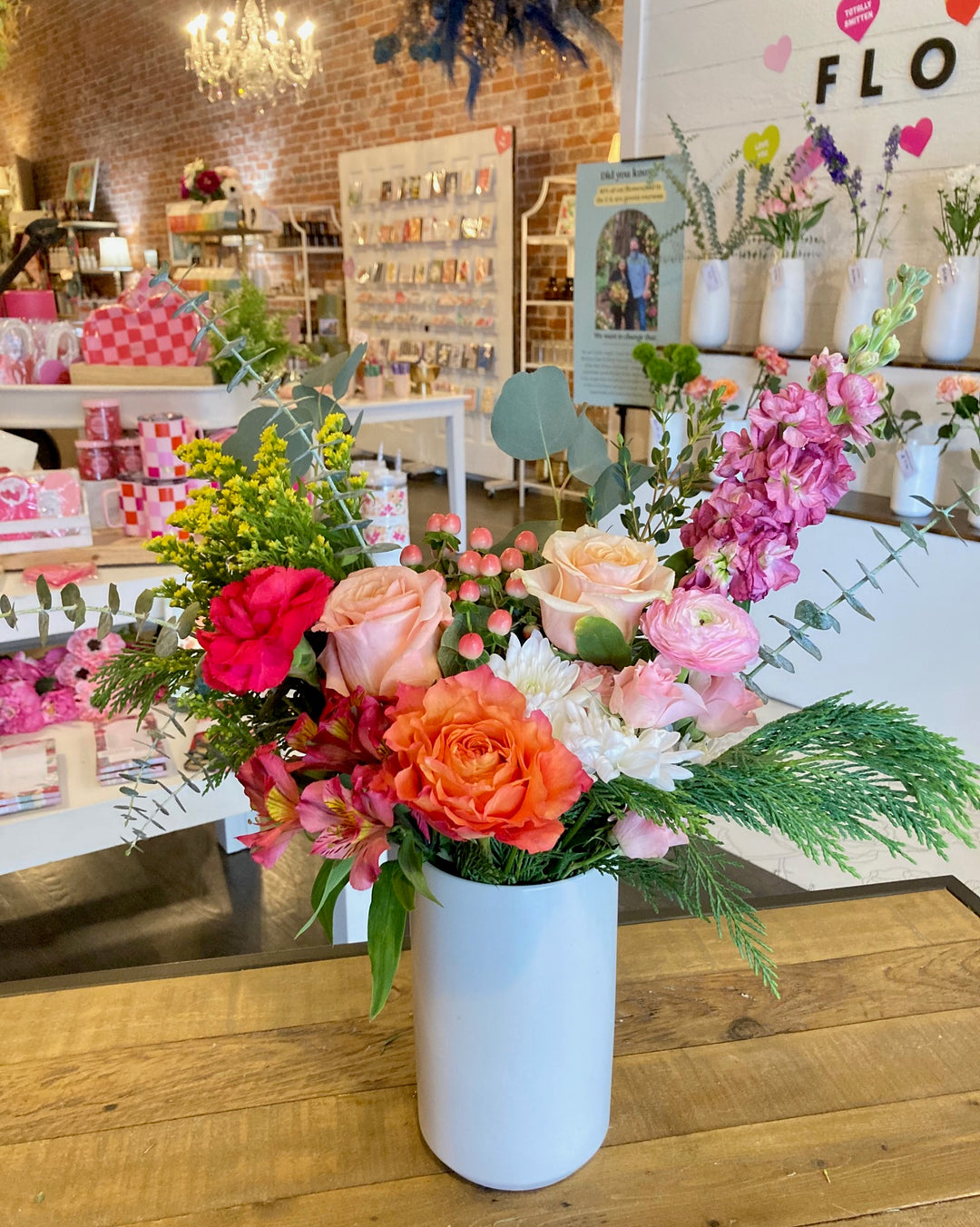 Bright and Cheery Arrangement Kansas City Lee's Summit Florist