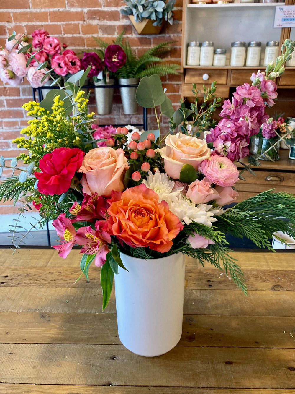 Bright and Cheery Arrangement Kansas City Lee's Summit Florist