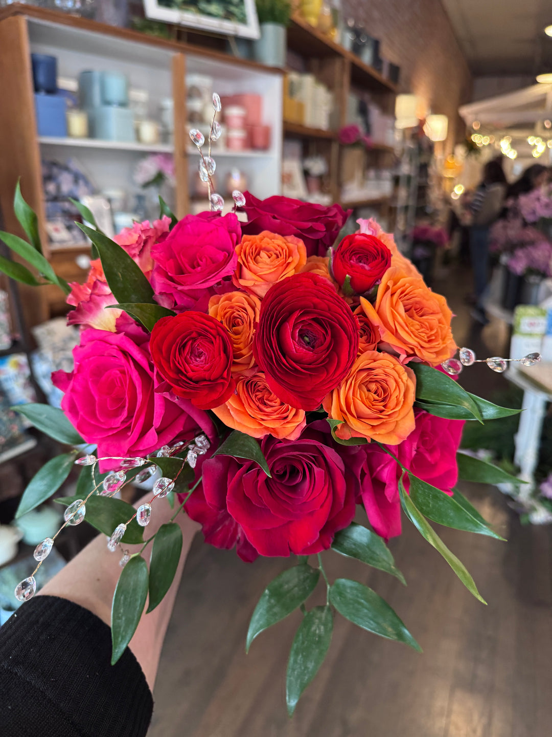prom bouquet for hot pink dress Prom Flower Bouquet for Hot Pink Dress