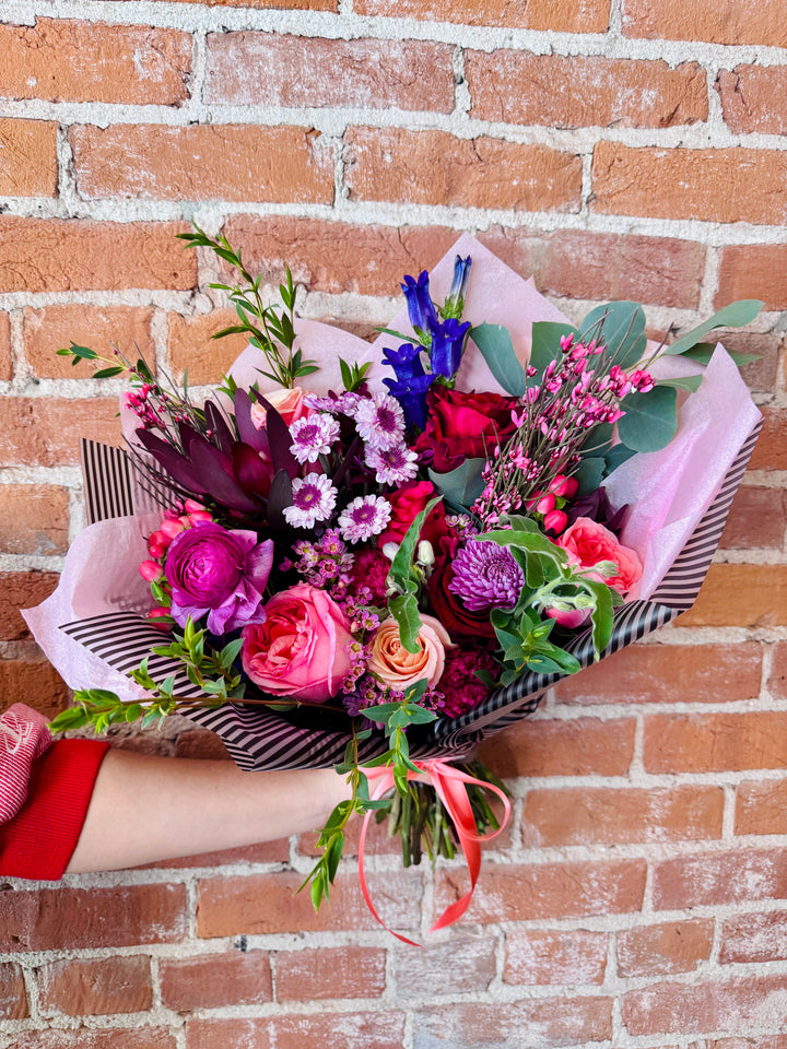 Deluxe Wrapped Valentine Bouquet Delivery Kansas City Lees Summit Florist