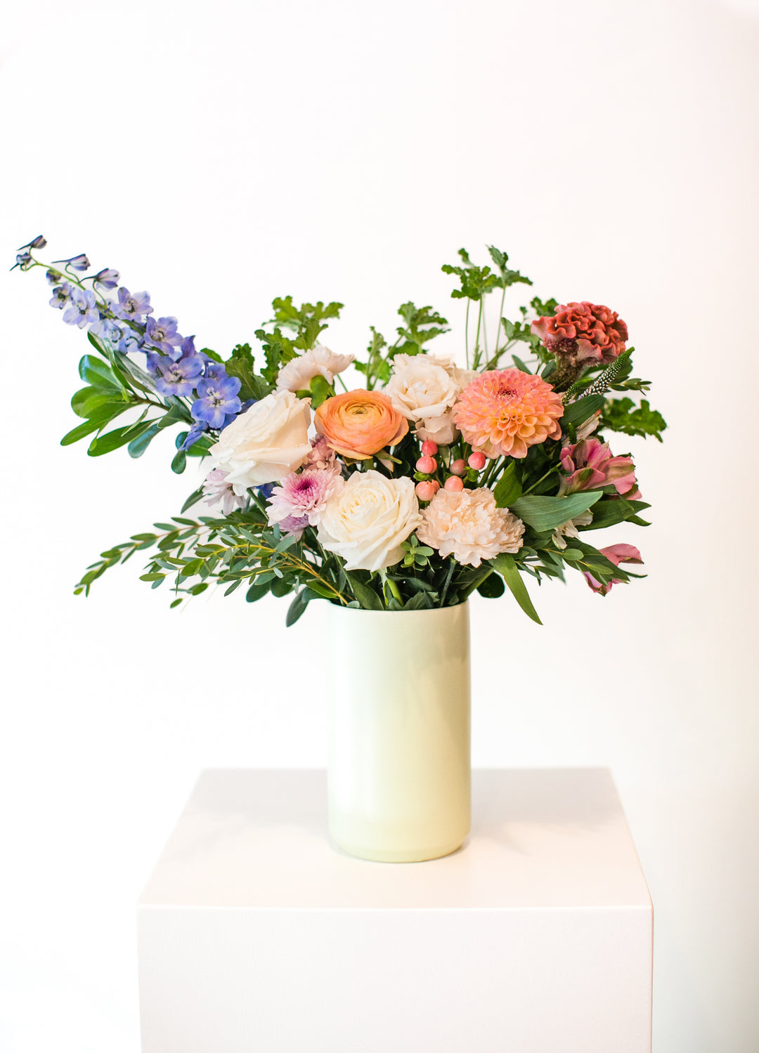 Lee's Summit Sympathy Arrangement Soft Colors 