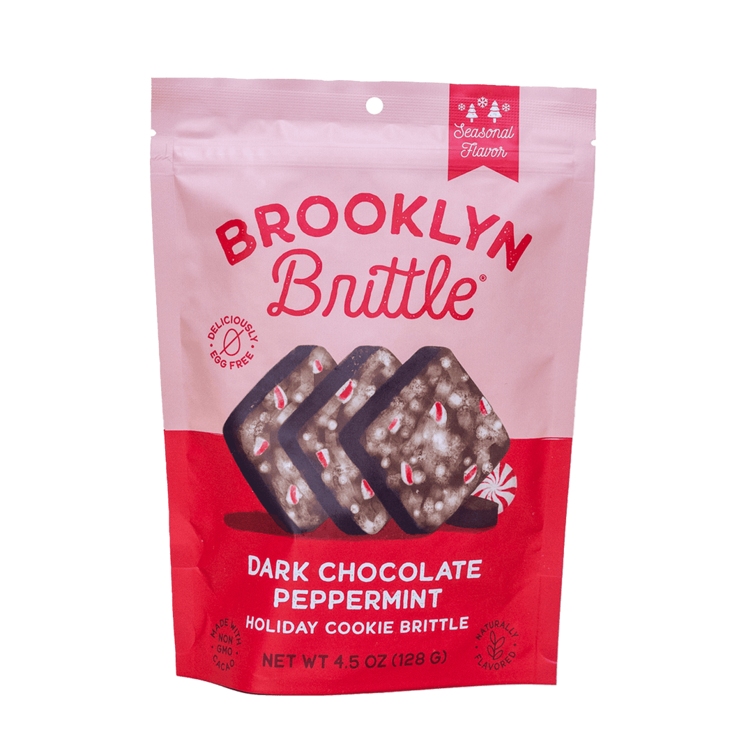 Brooklyn Brittle - Italian Cookie Brittle – Dark Chocolate Peppermint Pouch Bag
