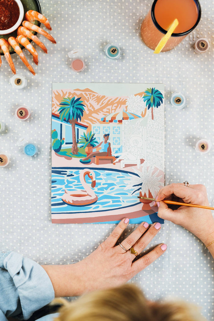 Elle Crée (She Creates) - Mid-Mod Mirage Paint-by-Number Kit