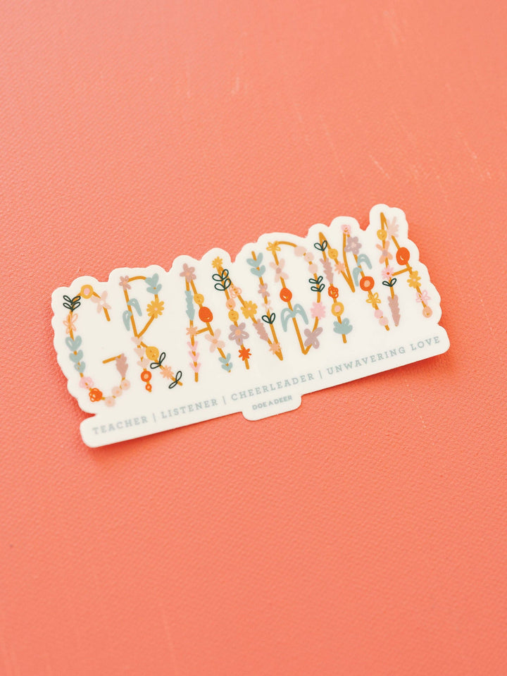 Doe A Deer - Grandma Sticker