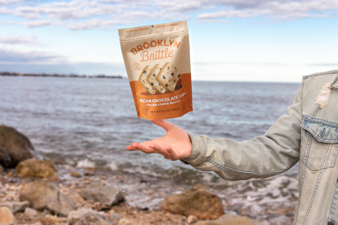 Brooklyn Brittle - Italian Cookie Brittle – Pecan Chocolate Chip | Pouch Bag