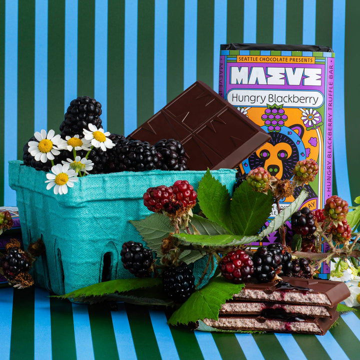 Seattle Chocolate Presents MAEVE - New! Hungry Blackberry Truffle Bar
