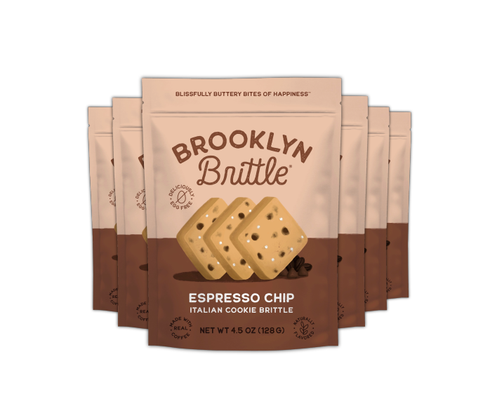 Brooklyn Brittle - Italian Cookie Brittle – Espresso Chip | Pouch Bag